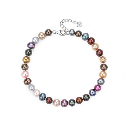 Dyed Multicolour Freshwater Pearl Bracelet - House Of Pearls